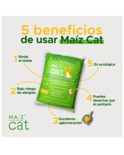 Arena Maíz Cat Natural Ecológica Ultra absorbente: imagen 5
