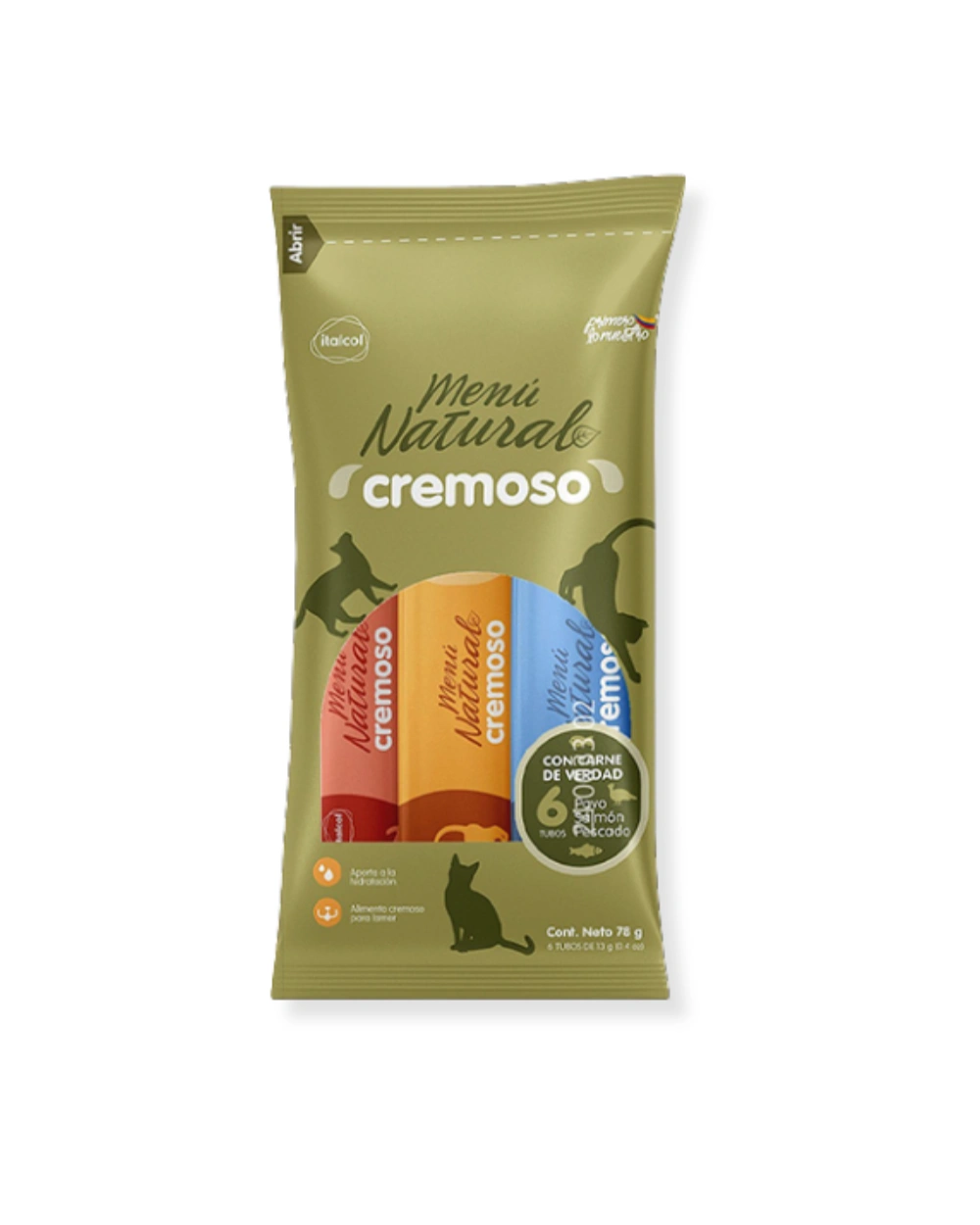 alimento cremoso para gato