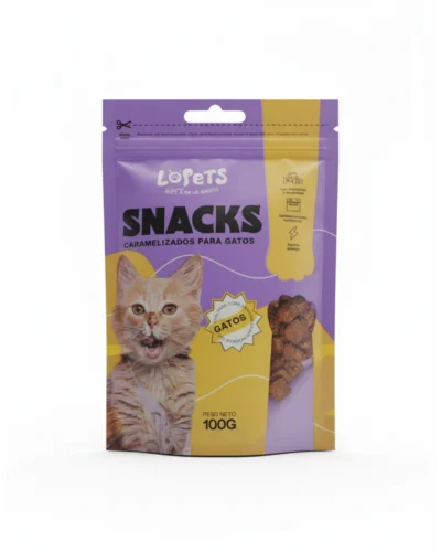 snack para gato