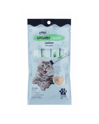 snack para gatos cremosos