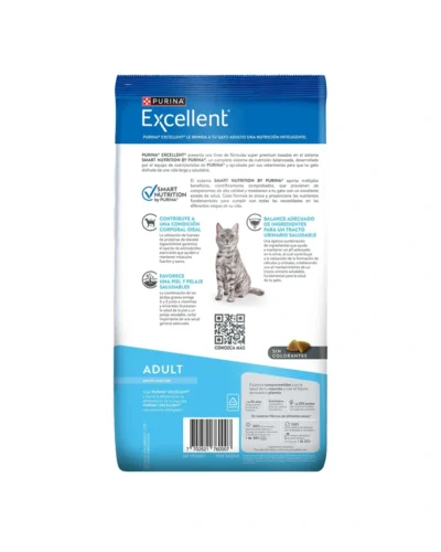 purina excellent gatos adultos