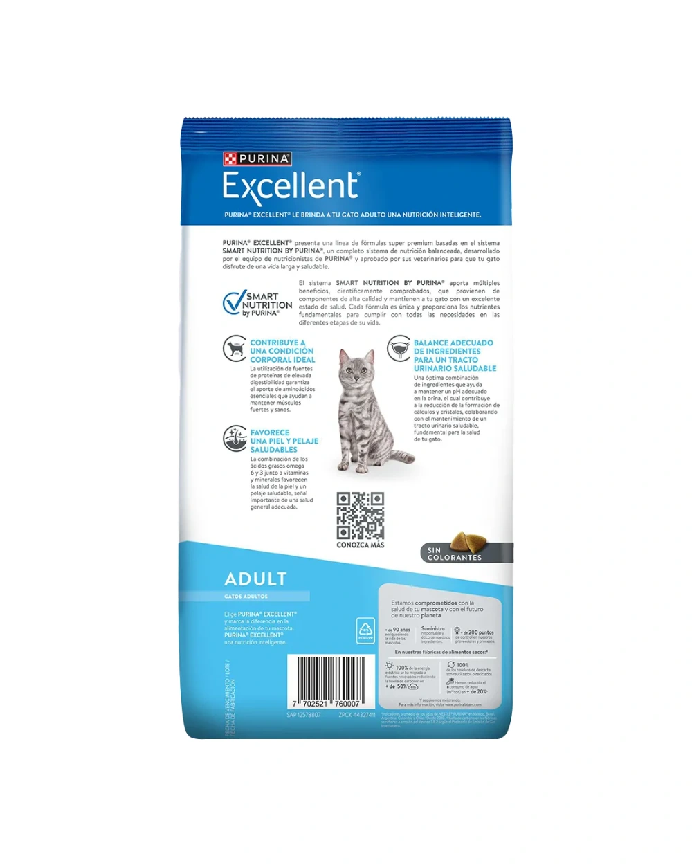 purina excellent gatos adultos